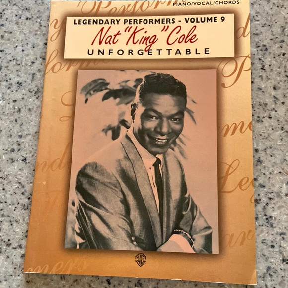 Nat King Cole Unforgettable Song book Legendary Performers Volume 9 - Picture 1 of 7